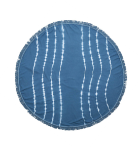 Round Towel-Blue Ocean Waves